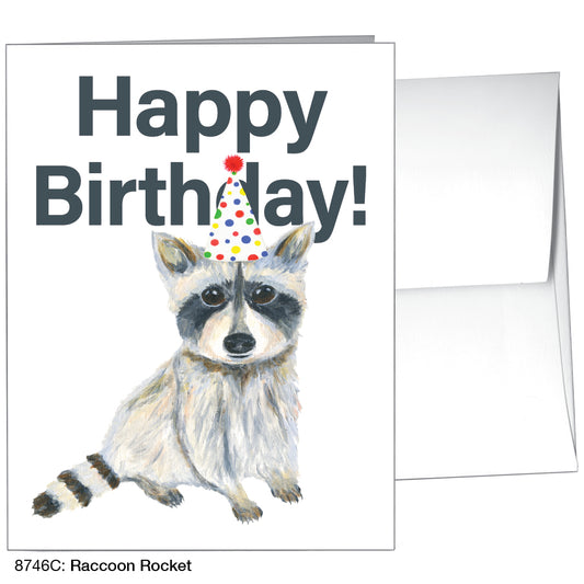 Raccoon Rocket, Greeting Card (8746C)