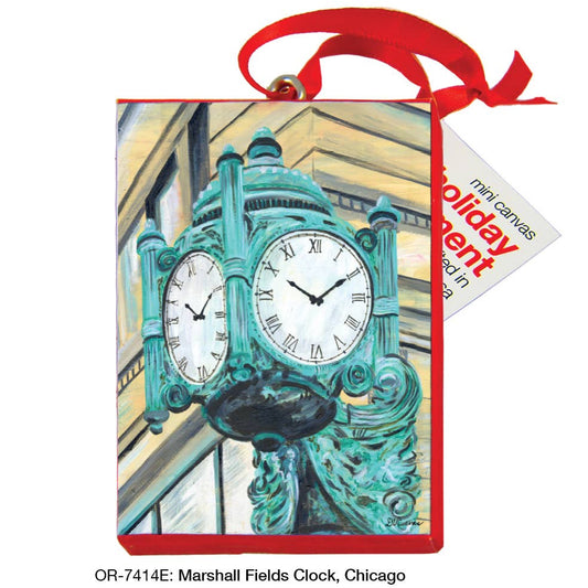 Marshall Fields Clock, Chicago, Ornament (OR-7414E)