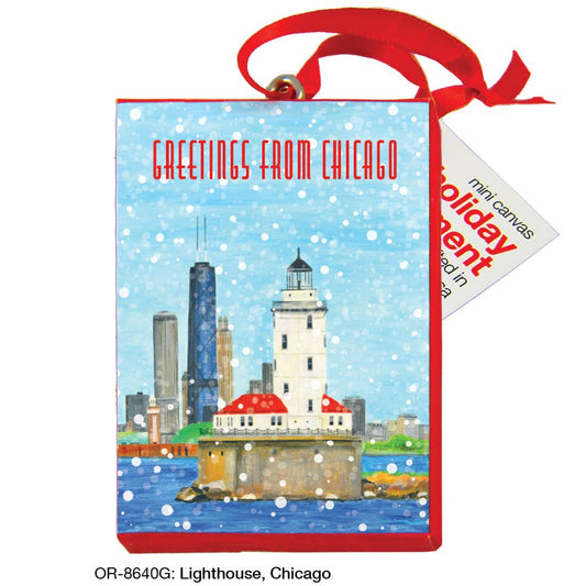 Lighthouse, Chicago, Ornament (OR-8640G)