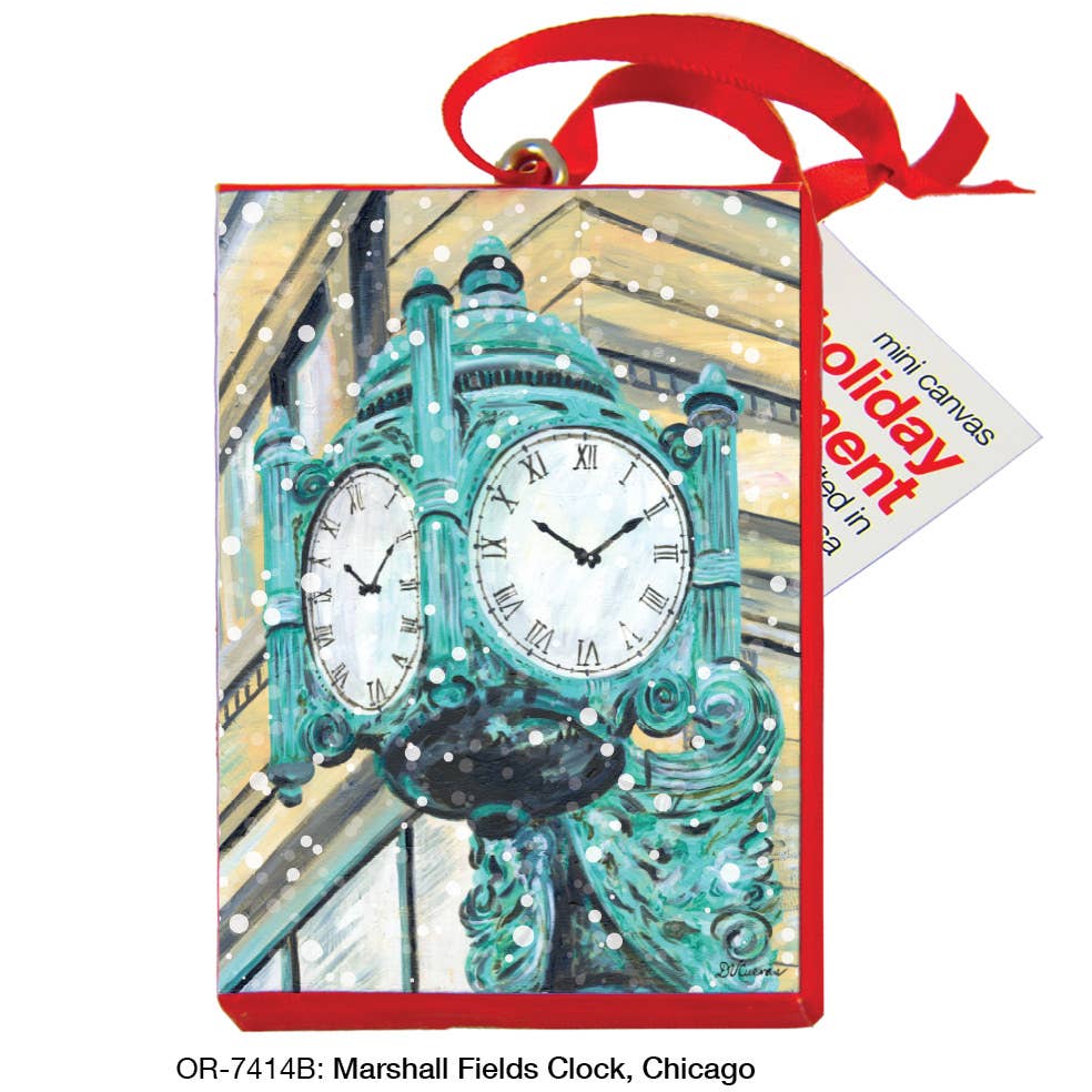 Marshall Fields Clock, Chicago, Ornament (OR-7414B)