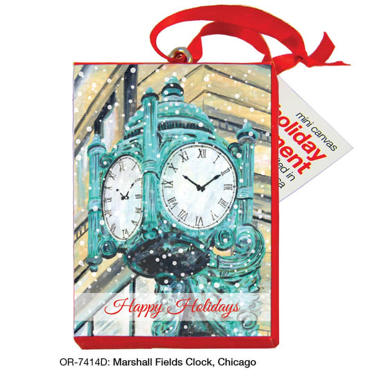 Marshall Fields Clock, Chicago, Ornament (OR-7414D)
